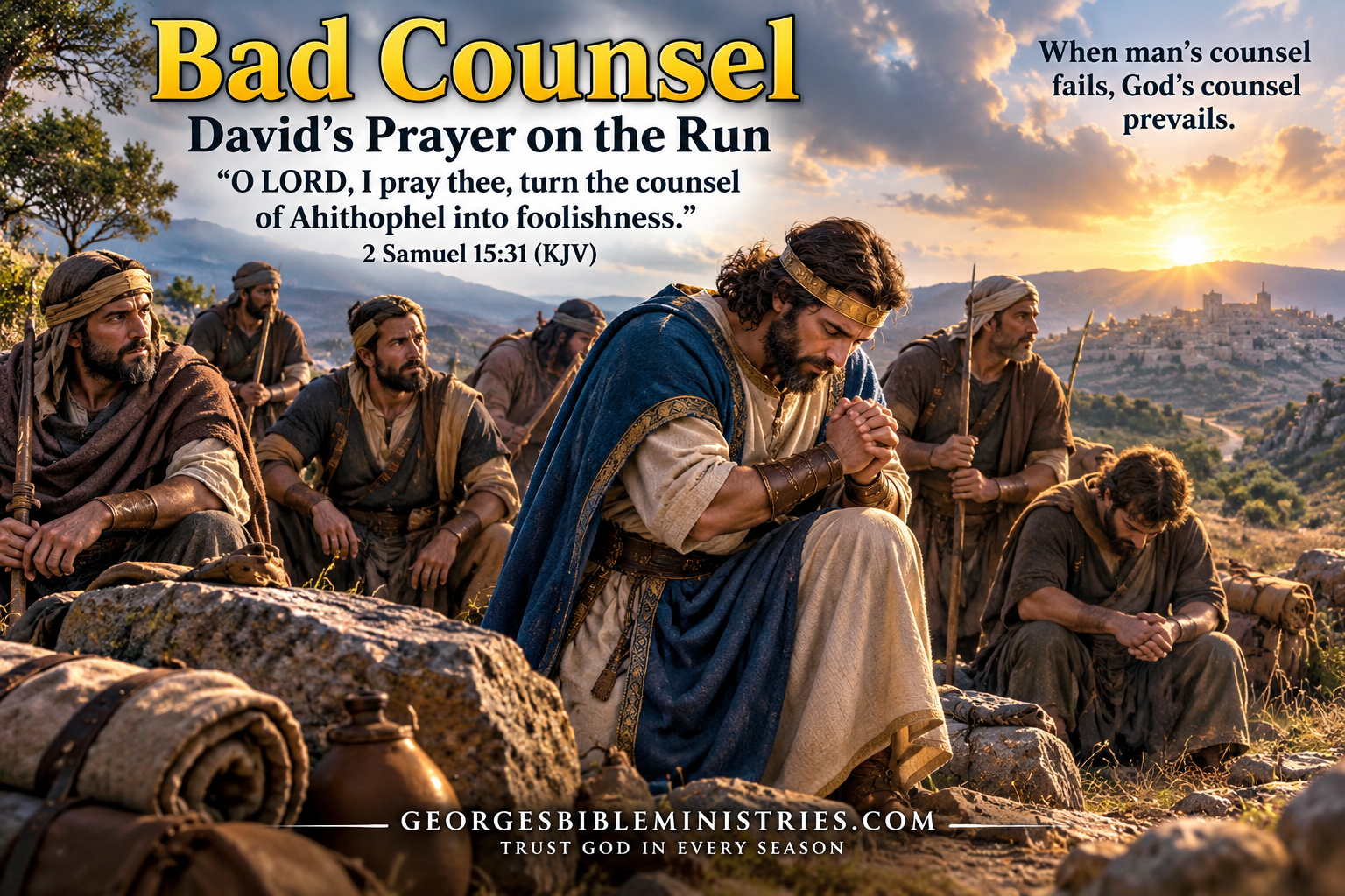 Bad Counsel โ But God Answered Davidโs Prayer